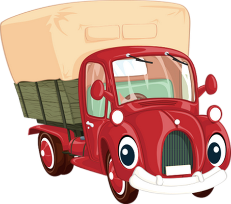 pick-up - transport - sciences et techniques - smiley émoticône émoji cartoon clipart illustration - artémotic