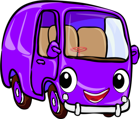 van - transport - sciences et techniques - smiley émoticône émoji cartoon clipart illustration - artémotic
