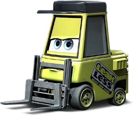 chariot élévateur [Cars] - transport - sciences et techniques - smiley émoticône émoji cartoon clipart illustration - artémotic