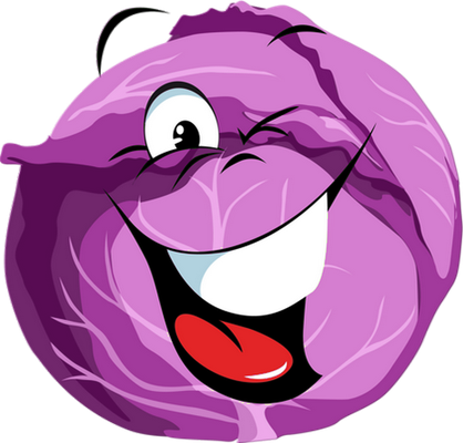 chou - légume - alimentation - smiley émoticône émoji cartoon clipart illustration - artémotic