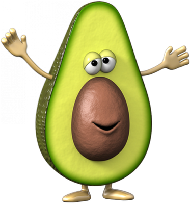avocat - légume - alimentation - smiley émoticône émoji cartoon clipart illustration - artémotic