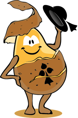 pomme de terre - légume - alimentation - smiley émoticône émoji cartoon clipart illustration - artémotic