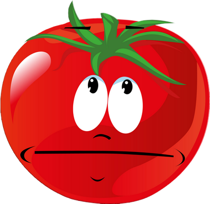 tomate - légume - alimentation - smiley émoticône émoji cartoon clipart illustration - artémotic