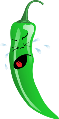 piment - légume - alimentation - smiley émoticône émoji cartoon clipart illustration - artémotic