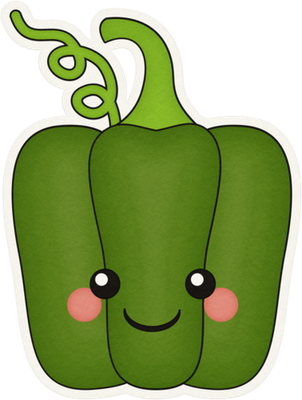 poivron - légume - alimentation - smiley émoticône émoji cartoon clipart illustration - artémotic