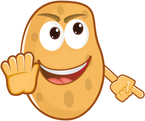 pomme de terre - légume - alimentation - smiley émoticône émoji cartoon clipart illustration - artémotic