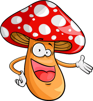 champignon - légume - alimentation - smiley émoticône émoji cartoon clipart illustration - artémotic