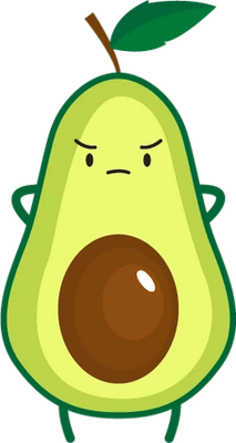 avocat - légume - alimentation - smiley émoticône émoji cartoon clipart illustration - artémotic