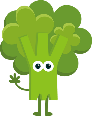 brocoli - légume - alimentation - smiley émoticône émoji cartoon clipart illustration - artémotic