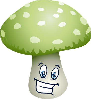 champignon - légume - alimentation - smiley émoticône émoji cartoon clipart illustration - artémotic