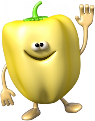 poivron - légume - alimentation - smiley émoticône émoji cartoon clipart illustration - artémotic