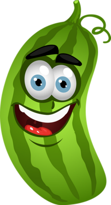 courgette - légume - alimentation - smiley émoticône émoji cartoon clipart illustration - artémotic