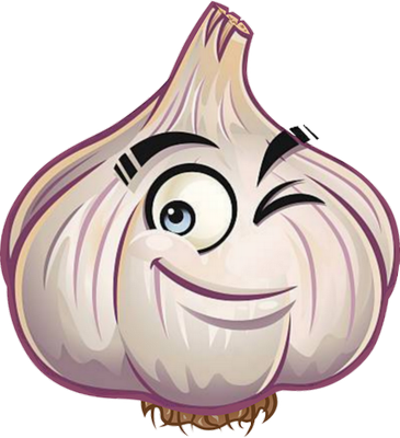 ail - légume - alimentation - smiley émoticône émoji cartoon clipart illustration - artémotic