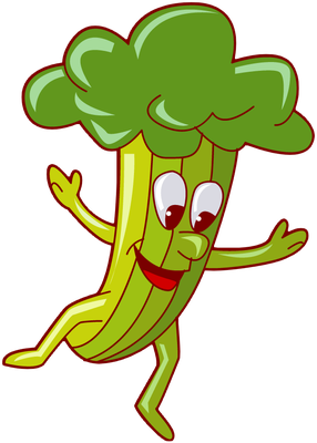 brocoli - légume - alimentation - smiley émoticône émoji cartoon clipart illustration - artémotic