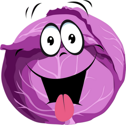 chou - légume - alimentation - smiley émoticône émoji cartoon clipart illustration - artémotic