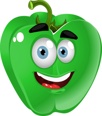 poivron - légume - alimentation - smiley émoticône émoji cartoon clipart illustration - artémotic