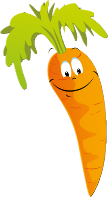 carotte - légume - alimentation - smiley émoticône émoji cartoon clipart illustration - artémotic