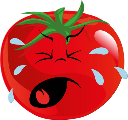 tomate - légume - alimentation - smiley émoticône émoji cartoon clipart illustration - artémotic