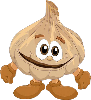 ail - légume - alimentation - smiley émoticône émoji cartoon clipart illustration - artémotic