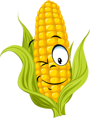 maïs - légume - alimentation - smiley émoticône émoji cartoon clipart illustration - artémotic