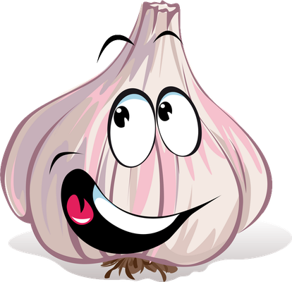 ail - légume - alimentation - smiley émoticône émoji cartoon clipart illustration - artémotic