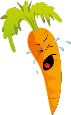 carotte - légume - alimentation - smiley émoticône émoji cartoon clipart illustration - artémotic