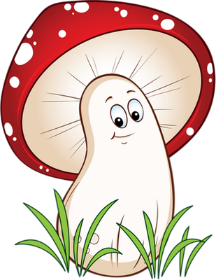 champignon - légume - alimentation - smiley émoticône émoji cartoon clipart illustration - artémotic