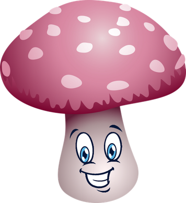 champignon - légume - alimentation - smiley émoticône émoji cartoon clipart illustration - artémotic