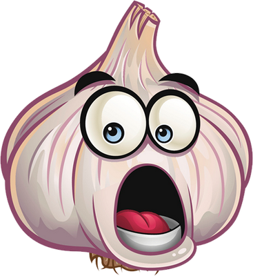 ail - légume - alimentation - smiley émoticône émoji cartoon clipart illustration - artémotic