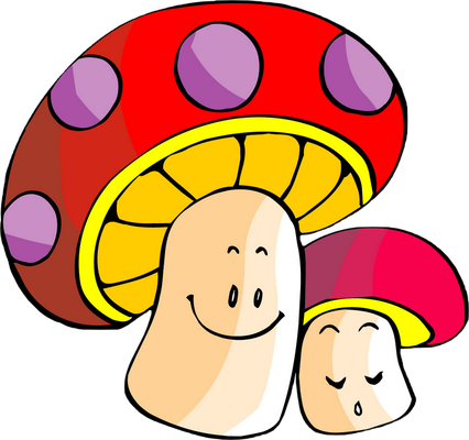 champignon - légume - alimentation - smiley émoticône émoji cartoon clipart illustration - artémotic