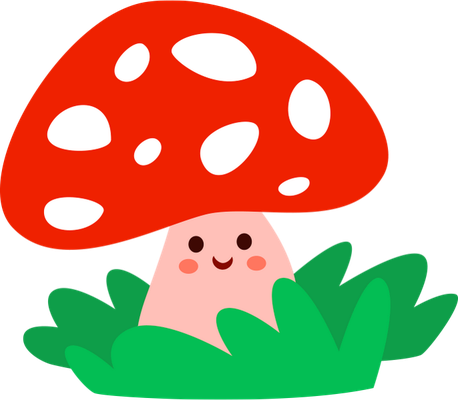 champignon - légume - alimentation - smiley émoticône émoji cartoon clipart illustration - artémotic