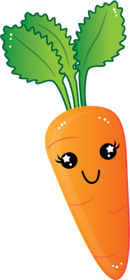 carotte - légume - alimentation - smiley émoticône émoji cartoon clipart illustration - artémotic