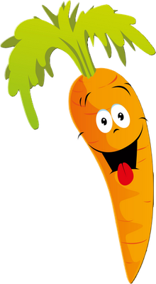 carotte - légume - alimentation - smiley émoticône émoji cartoon clipart illustration - artémotic