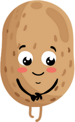 pomme de terre - légume - alimentation - smiley émoticône émoji cartoon clipart illustration - artémotic