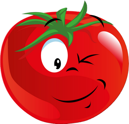 tomate - légume - alimentation - smiley émoticône émoji cartoon clipart illustration - artémotic