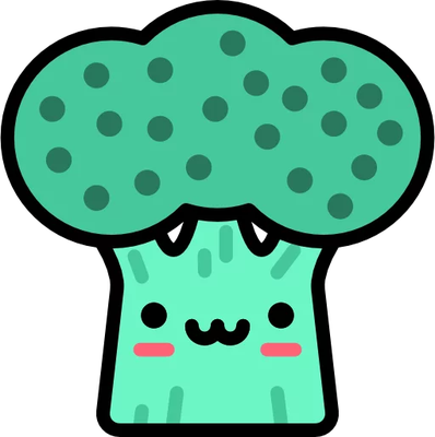 brocoli - légume - alimentation - smiley émoticône émoji cartoon clipart illustration - artémotic