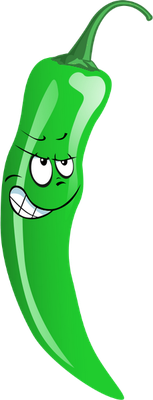 piment - légume - alimentation - smiley émoticône émoji cartoon clipart illustration - artémotic