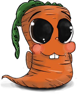 carotte - légume - alimentation - smiley émoticône émoji cartoon clipart illustration - artémotic