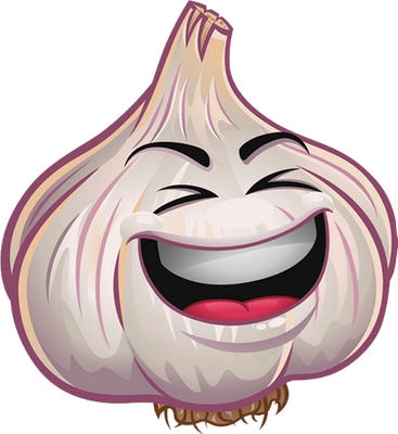 ail - légume - alimentation - smiley émoticône émoji cartoon clipart illustration - artémotic