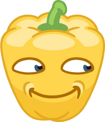 poivron - légume - alimentation - smiley émoticône émoji cartoon clipart illustration - artémotic