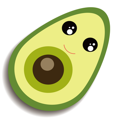 avocat - légume - alimentation - smiley émoticône émoji cartoon clipart illustration - artémotic