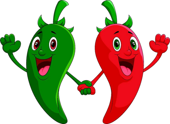 piment - légume - alimentation - smiley émoticône émoji cartoon clipart illustration - artémotic