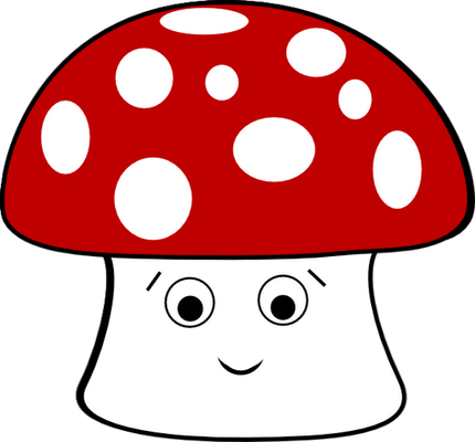 champignon - légume - alimentation - smiley émoticône émoji cartoon clipart illustration - artémotic