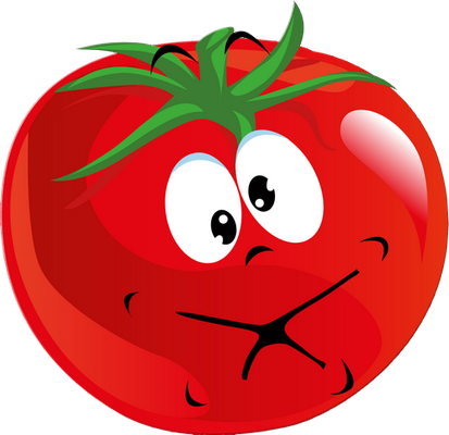 tomate - légume - alimentation - smiley émoticône émoji cartoon clipart illustration - artémotic