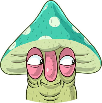 champignon - légume - alimentation - smiley émoticône émoji cartoon clipart illustration - artémotic