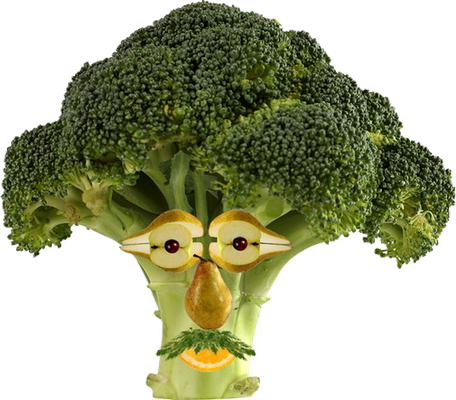 brocoli - légume - alimentation - smiley émoticône émoji cartoon clipart illustration - artémotic