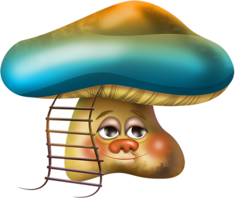 champignon - légume - alimentation - smiley émoticône émoji cartoon clipart illustration - artémotic