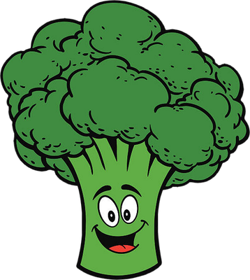 brocoli - légume - alimentation - smiley émoticône émoji cartoon clipart illustration - artémotic