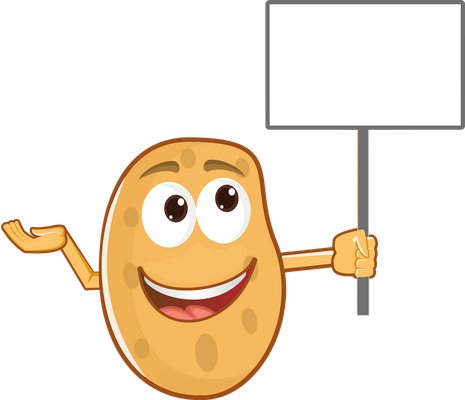 pomme de terre - légume - alimentation - smiley émoticône émoji cartoon clipart illustration - artémotic