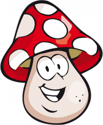 champignon - légume - alimentation - smiley émoticône émoji cartoon clipart illustration - artémotic